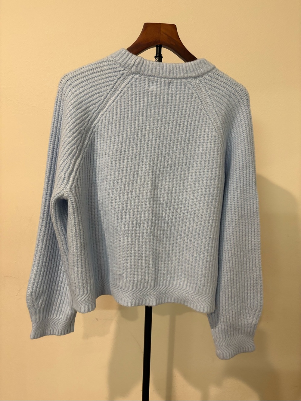 Universal Thread Light Blue Ribbed Crewneck Sweater M - Picture 4 of 7